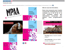 Tablet Screenshot of mpaa.fr